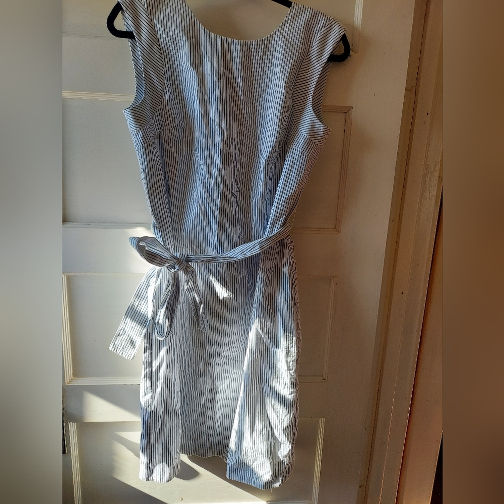 NWOT Nine West Seersucker Sleeveless Dress